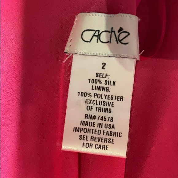 Vintage Cache Silk Fairy Asymmetrical Dress 90s y2k Slip Hi Low Floral Cowl Neck - Picture 6 of 7